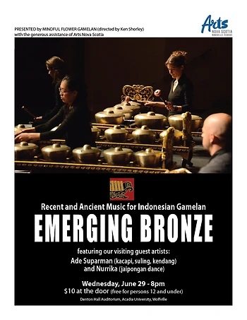 Poster for Mindful Flower Gamelan with Ade Suparman & Nurrika