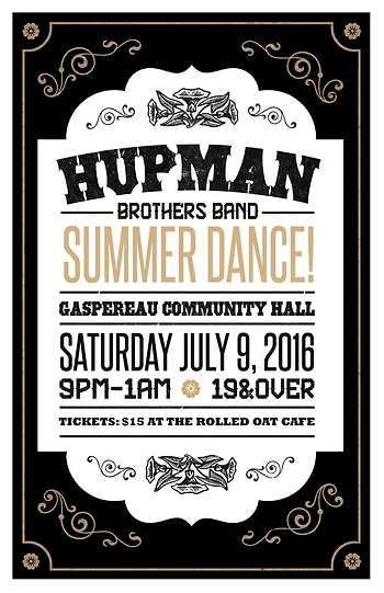 Poster for Hupman Brothers Summer Dance