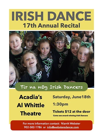 Poster for Irish Dance Show