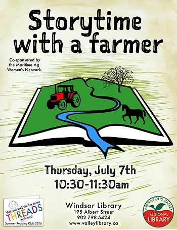 Poster for Storytime with a Farmer