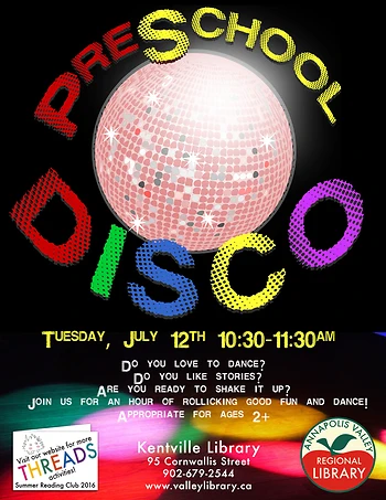 Poster for PreSchool Disco