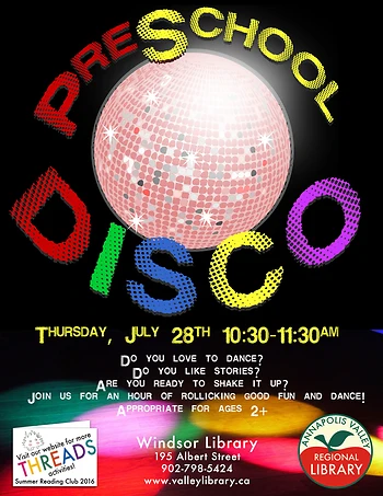 Poster for PreSchool Disco