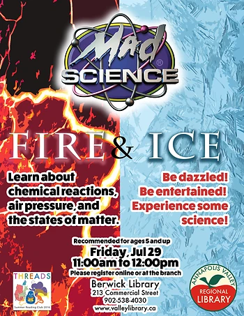 Poster for Mad Science - Fire & Ice