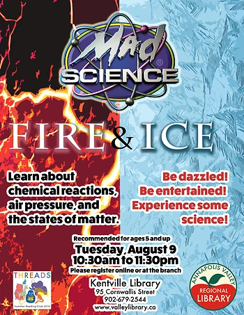 Poster for Mad Science - Fire & Ice