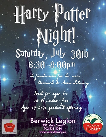 Poster for Harry Potter Night