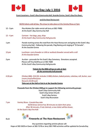 Poster for Bay Day Celebration
