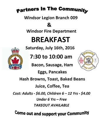 Poster for Community Breakfast