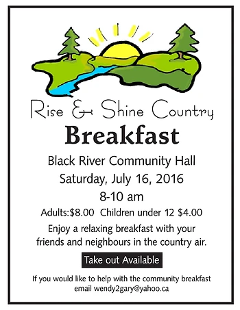 Poster for Rise & Shine Country BREAKFAST