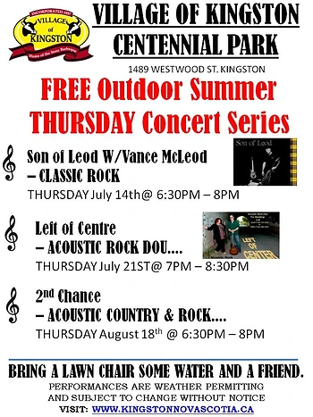Poster for Outdoor Concert with Vance MacLeod