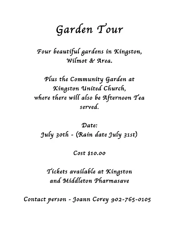 Poster for Garden Tour