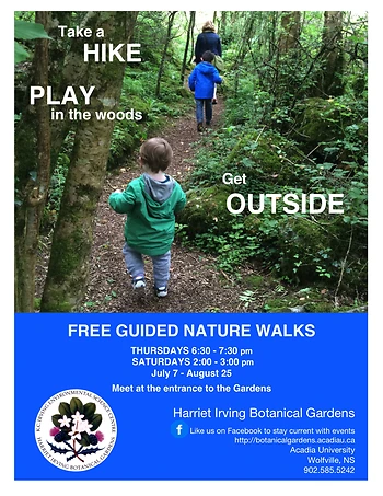 Poster for Nature Walks