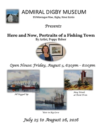 Poster for Poppy Balser Art Exhibit and Sale