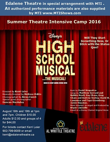 Poster for Disney's High School Musical On Stage