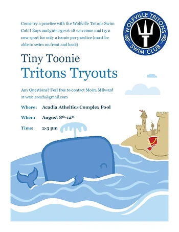 Poster for Tiny Toonie Tritons