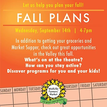 Poster for Fall Plans at the Market