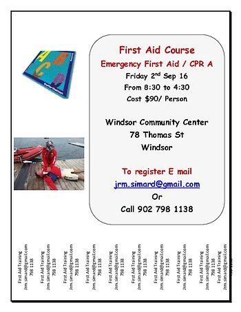 Poster for Emergency First Aid