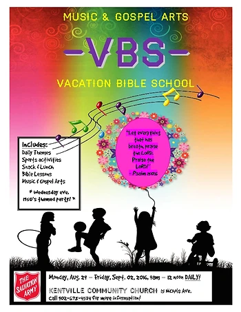 Poster for Music & Gospel Arts VBS