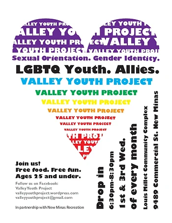 Poster for Valley Youth Project Drop In
