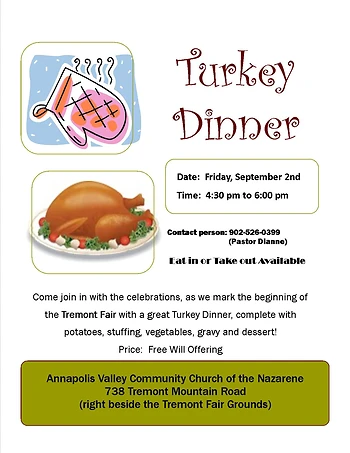 Poster for Turkey Supper