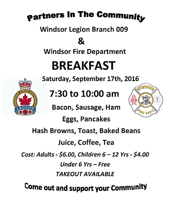 Poster for Community Breakfast