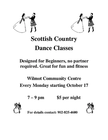 Poster for Scottish Country Dance