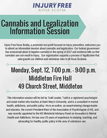 Poster for Cannabis/Legalization Info Session