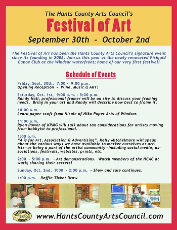 Poster for Festival of Art