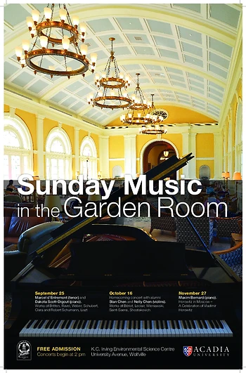 Poster for Music in the Garden Room