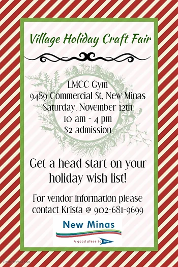Poster for Village Holiday Craft Fair