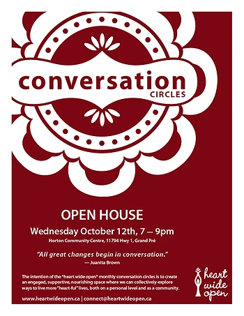 Poster for Conversation Circles Open House
