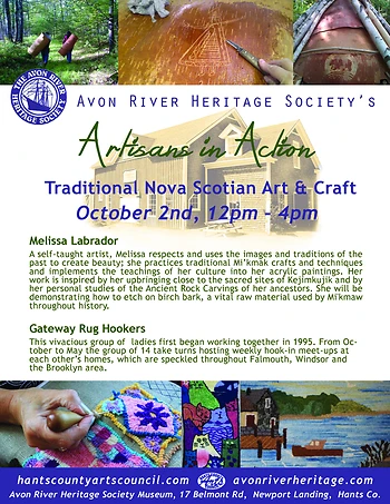Poster for Artisans in Action, Traditional NS Crafts