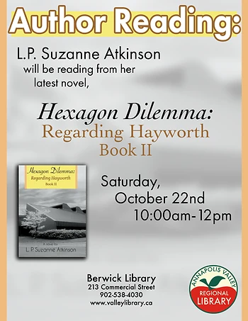 Poster for L. P. Suzanne Atkinson - Author Reading