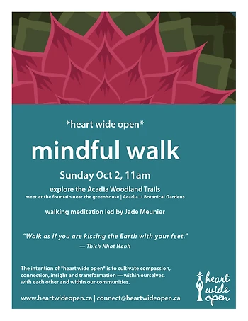 Poster for Mindful Walk