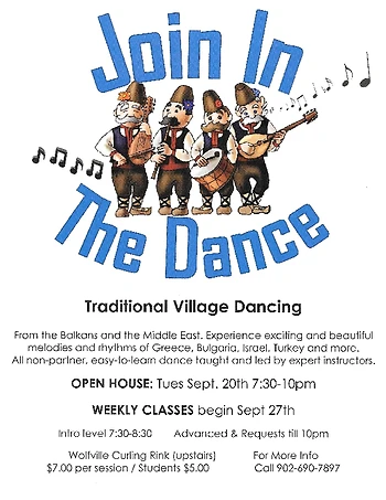 Poster for Traditional Village Dancing Open House