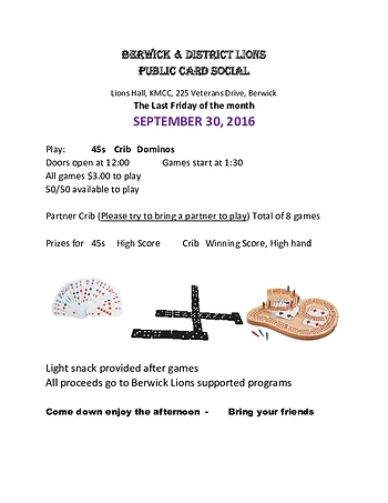 Poster for Public Card Party
