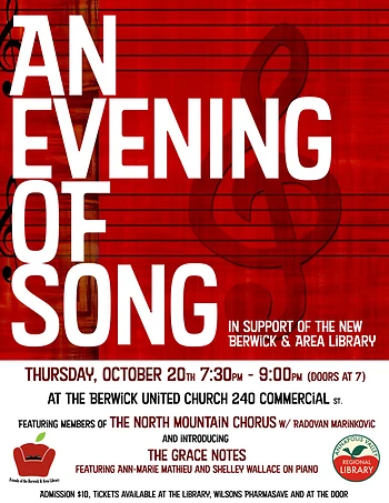 Poster for An Evening of Song