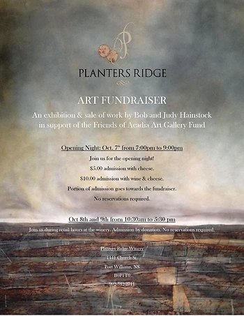 Poster for Art Exhibit Fundraiser