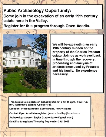 Poster for Public Archaeology Project