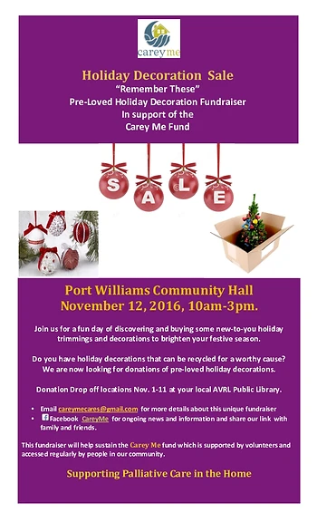 Poster for Carey Me Holiday Decoration Sale
