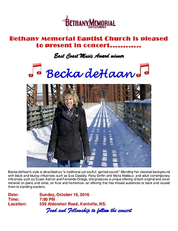 Poster for Becka deHaan
