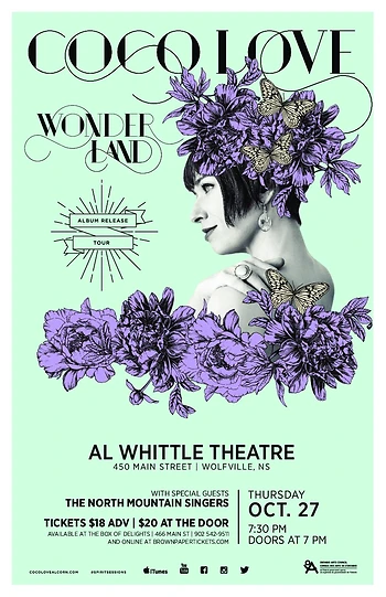 Poster for Coco Love Alcorn Album Release 