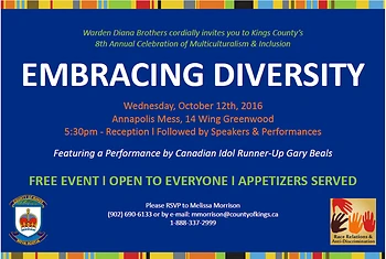 Poster for Embracing Diversity Multicultural Event