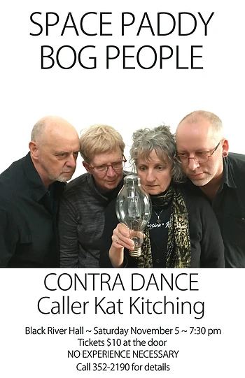 Poster for Space Paddy Bog People Contra Dance