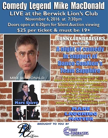 Poster for Comedy Show & Silent Auction