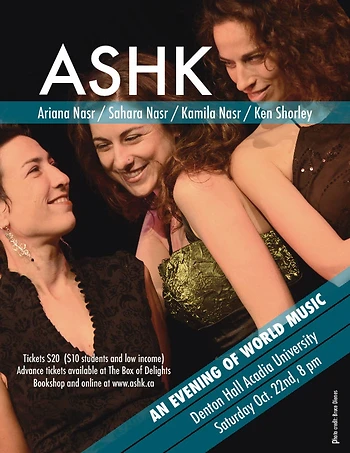 Poster for ASHK World Music Concert