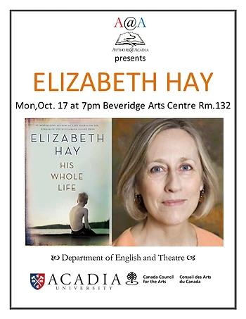Poster for Elizabeth Hay Reading