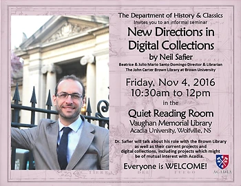 Poster for New Directions in Digital Collections