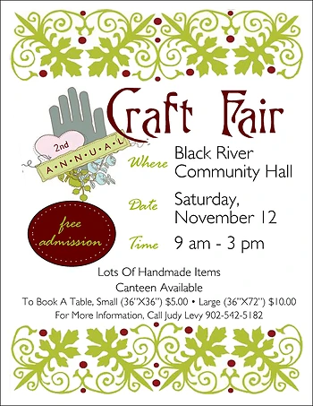 Poster for Craft Fair