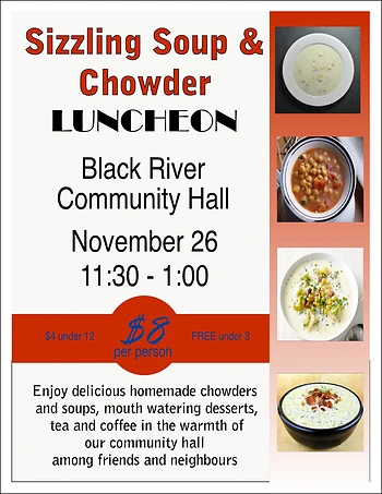 Poster for Soup & Chowder Luncheon
