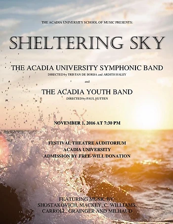 Poster for Sheltering Sky: Music for Winds